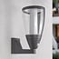 Solar outdoor wall light Daron with sensor - anthracite