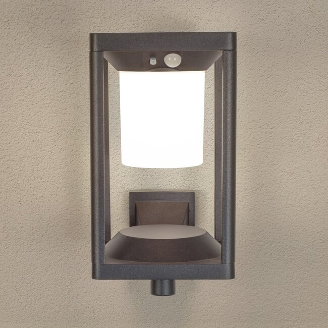 Solar outdoor wall light with sensor Milena