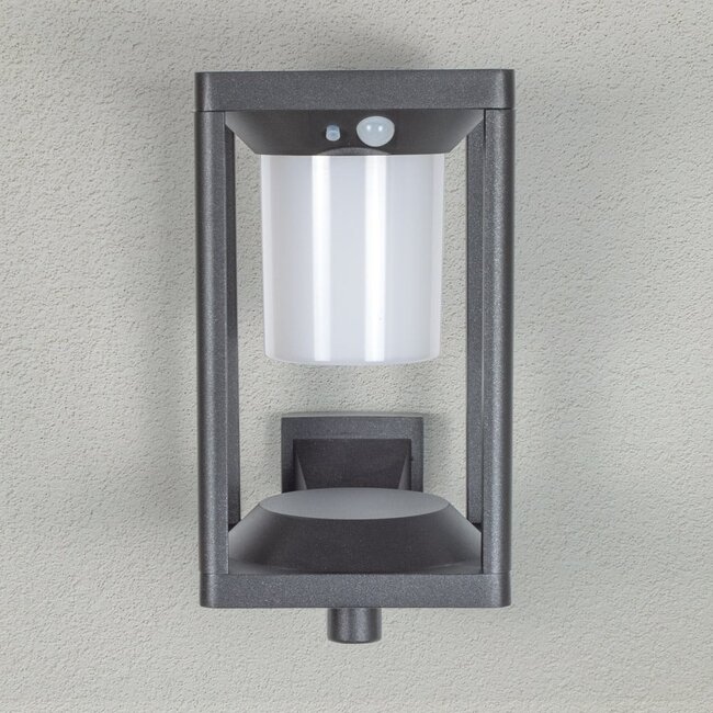 Milena Solar wall light for outdoor use with sensor