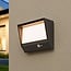 Solar outdoor wall light with sensor Gioia
