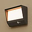 Solar outdoor wall light with sensor Gioia