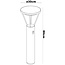 Solar outdoor floor lamp Marina with sensor
