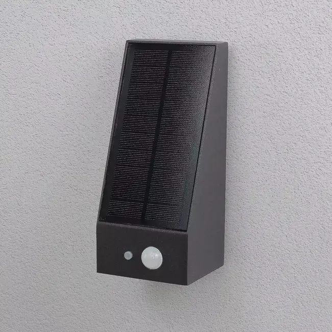 Solar outdoor wall light with sensor Donya
