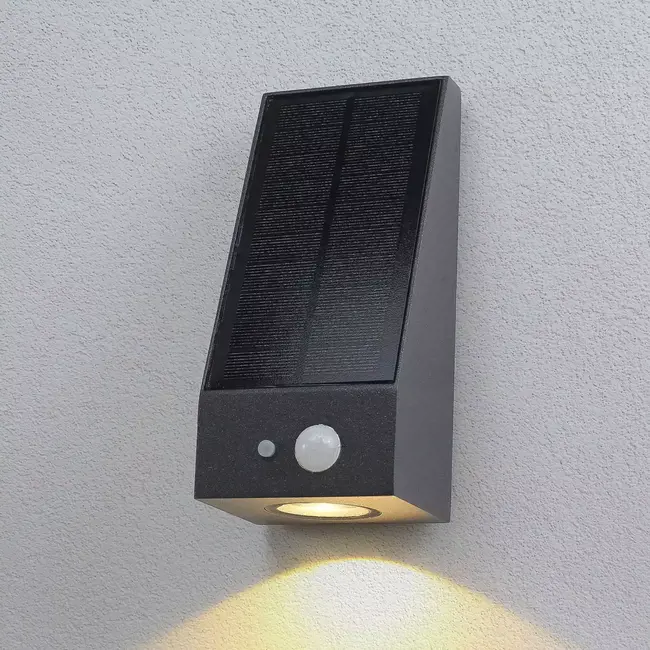Solar outdoor wall light with sensor Donya