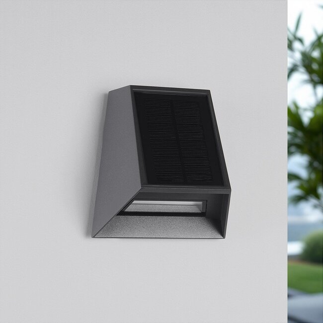 Solar outdoor wall light with sensor Sonia