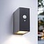 Solar outdoor wall light with sensor Giada