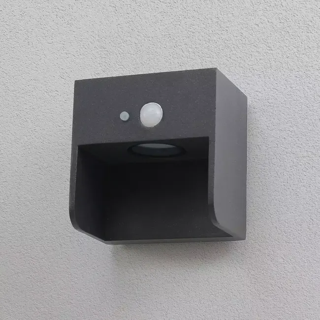 Solar wall light for outdoor use with sensor Camila