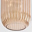pendant light Sita with elongated ribbed glass