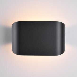 Modern wall lamp Hamburg in black
