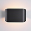 Modern wall lamp Hamburg in black