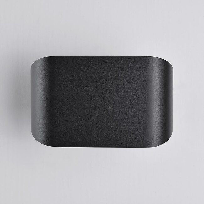 Modern wall lamp Hamburg in black