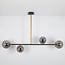 4-light designer pendant light Davy with glass globes