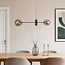 2-light designer pendant light Danley with glass globes