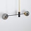 2-light designer pendant light Danley with glass globes