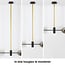 2-light designer pendant light Danley with glass globes