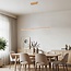 Wooden pendant light Shane with integrated LED, dimmable