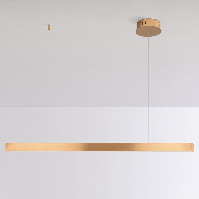 Dimmable pendant light Harvey - gold with integrated LED