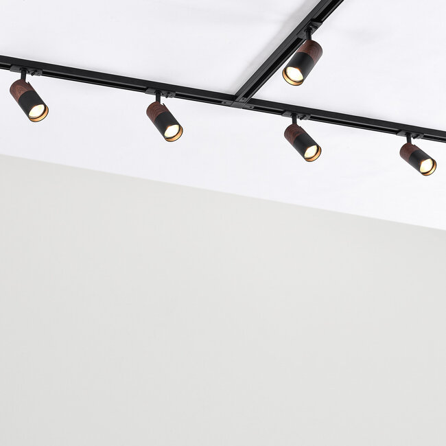 Railspot 1-phase Linn - Black with dark wood look