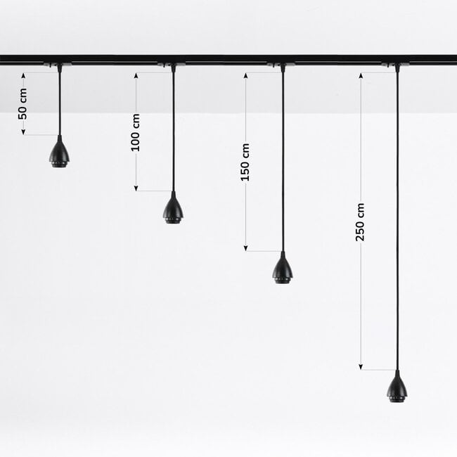 Cord pendant Gabriel for 1-phase track