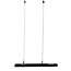 Steel cable suspension system for 1-phase track, black