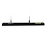 Steel cable suspension system for 1-phase track, black