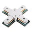 X-connector for 1-phase track, white