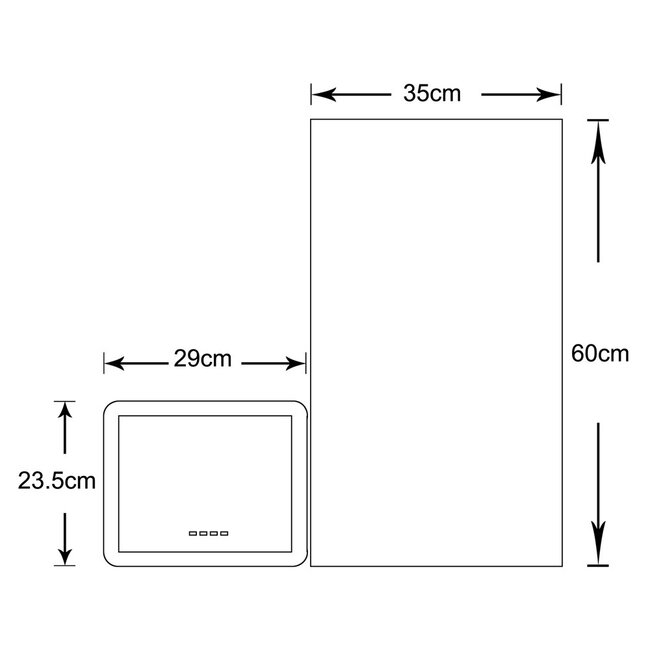 Solar wall light for outdoor use 150W - Ivan