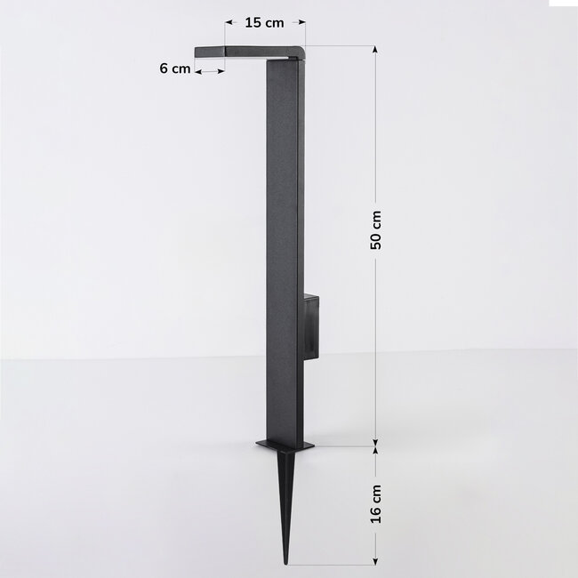 Solar standing outdoor lamp - Paddy