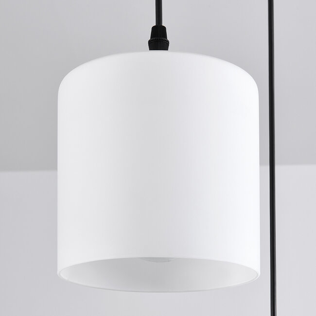 3-light pendant lamp with opal white glass - Kezia