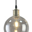 3-light pendant lamp with different coloured glass - Loiza