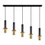 Pendant lamp Tony 5-light in white and gold