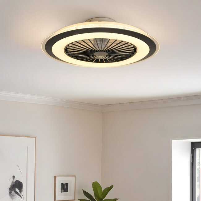 Ceiling fan Meva with RGBW function and star effect