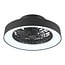 Ceiling fan Mayra with adjustable colour temperature and star effect - black