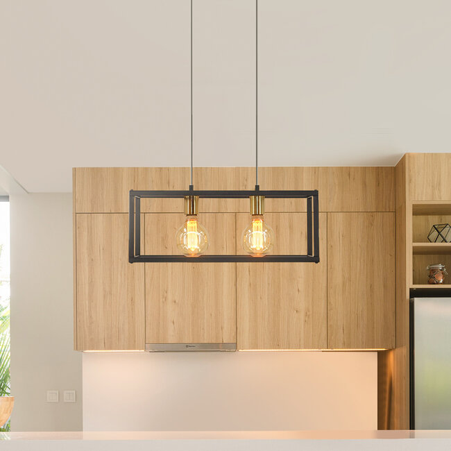 Modern pendant lamp, 2-light - Teun