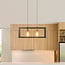 Modern 2-light pendant light Teun - black