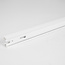 White connectable 1-phase rail, 75 cm, without connection block, with end cap