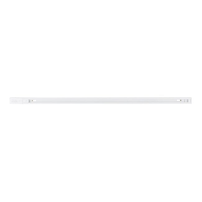 Connectable 1-phase track 75 cm with connection block and end cap, white
