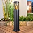 Elegant outdoor floor lamp Reims – stainless steel