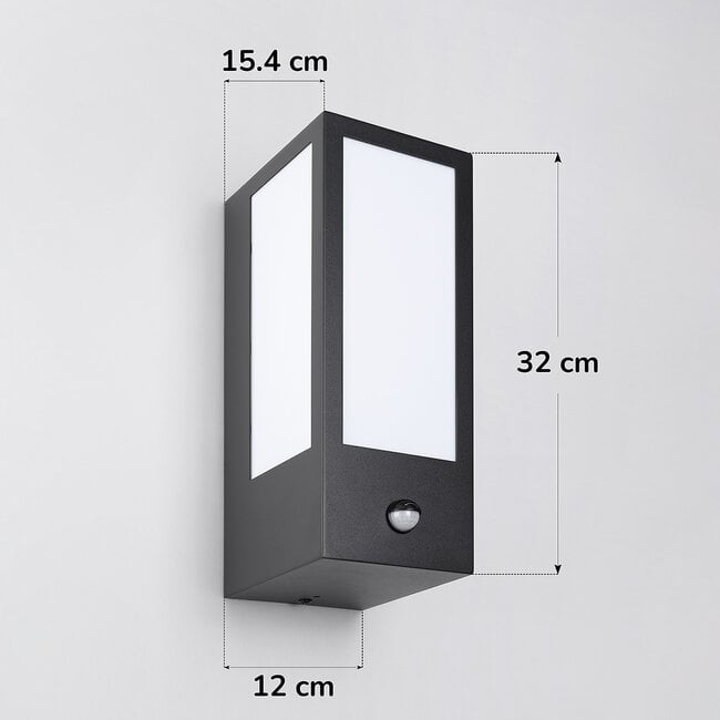 Outdoor wall light Lyon with sensor
