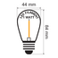 Dimmable 1 watt plastic filament bulb: pack of 15 or 25