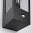Outdoor wall light Nantes with sensor - black
