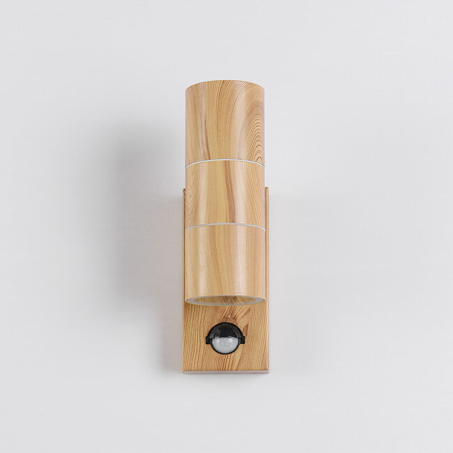 Elegant 2-light outdoor lamp with sensor - Martina