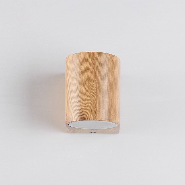 Wall light Tommaso in wood effect