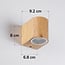 Wall light Tommaso in wood effect