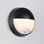 Round outdoor wall light with sensor and adjustable colour temperature