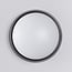 Round outdoor wall light with adjustable colour temperature - black