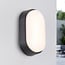 Outdoor wall light with adjustable colour temperature - black
