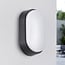 Outdoor wall light with adjustable colour temperature - black