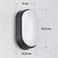 Outdoor wall light with adjustable colour temperature - black