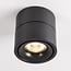 Ceiling spotlight Julie with adjustable dim-to-warm function in black